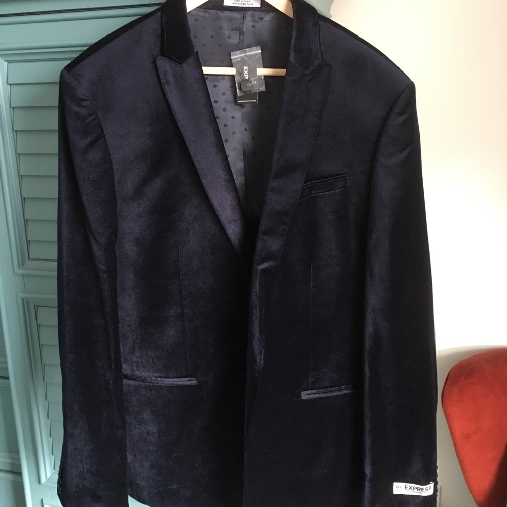 Express Crushed Velvet Blazer